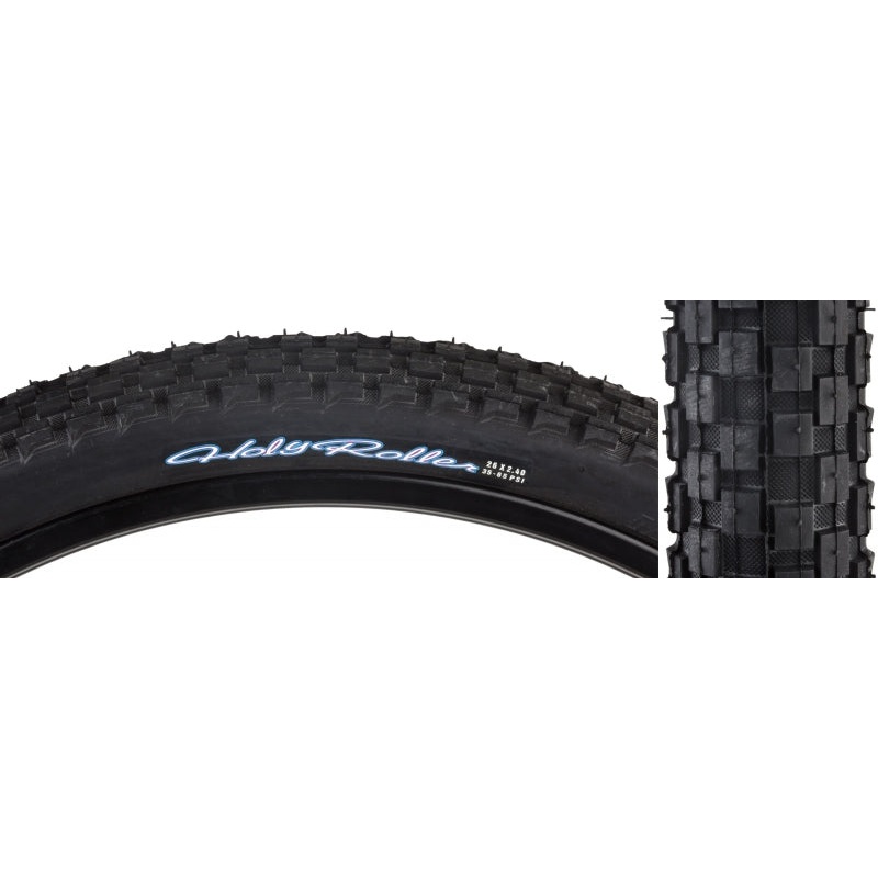 Maxxis Holy Roller Tire – 26 x 2.4 Clincher Wire Black Single