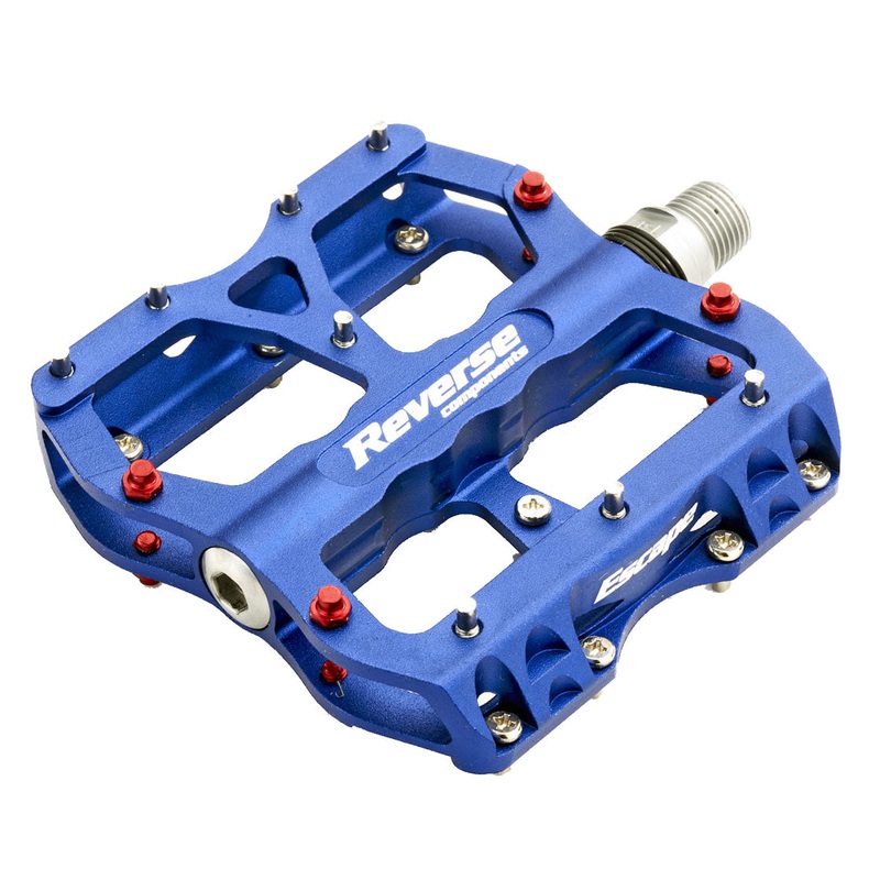 Premium CNC Machined Aluminum Reverse Escape Pedals in Multiple Vibrant Colors  Durable, Lightweight Bike Pedals with CrMo Spindle & Precision Bearings Dark Blue Anodized