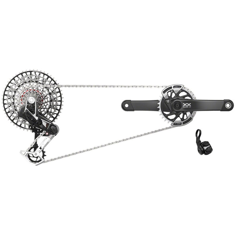 SRAM XX T-Type Eagle Transmission Power Meter Group – 165mm, 32t Chainring, AXS POD Controller, 10-52t Cassette, Rear