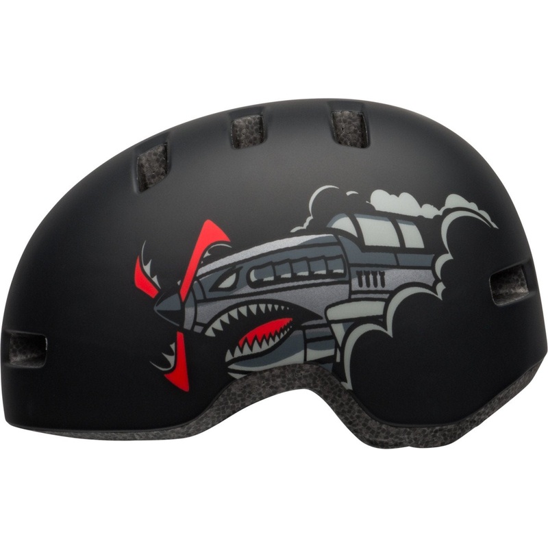Bell Lil Ripper Child Helmet – Matt Black Bomber – 2020 Matt Black Bomber One Size 48-55 cm