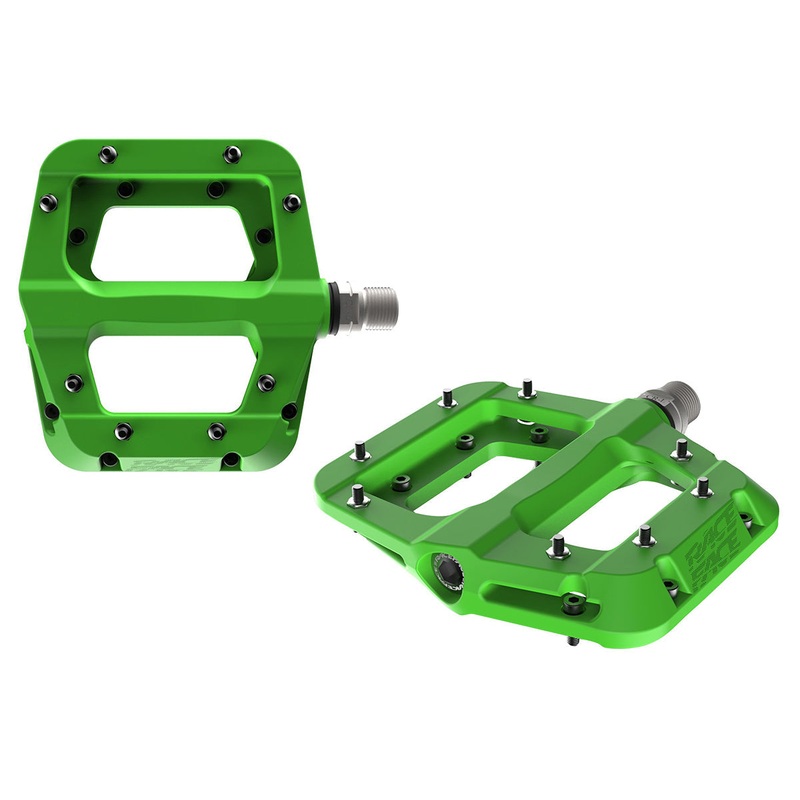 Race Face Chester Flat Pedals – Green Green