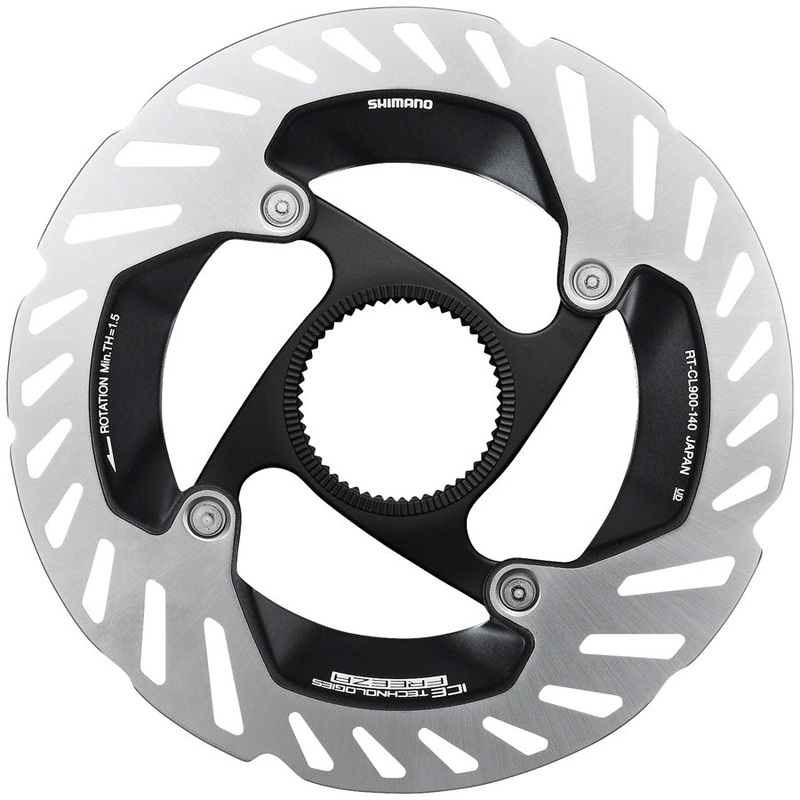 Shimano RT-CL900 SS Disc Brake Rotor – 140mm, Centerlock, Lockring Included
