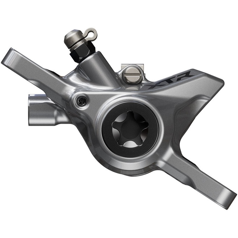 Shimano XTR BR-M9200 XC Disc Brake Caliper – Front or Rear, Post Mount, 2-Piston, Includes K04TI Metal Pads