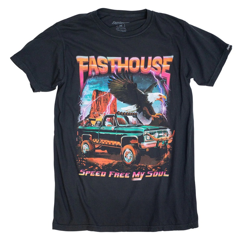 Fasthouse Freedom Tee – Black Black Small