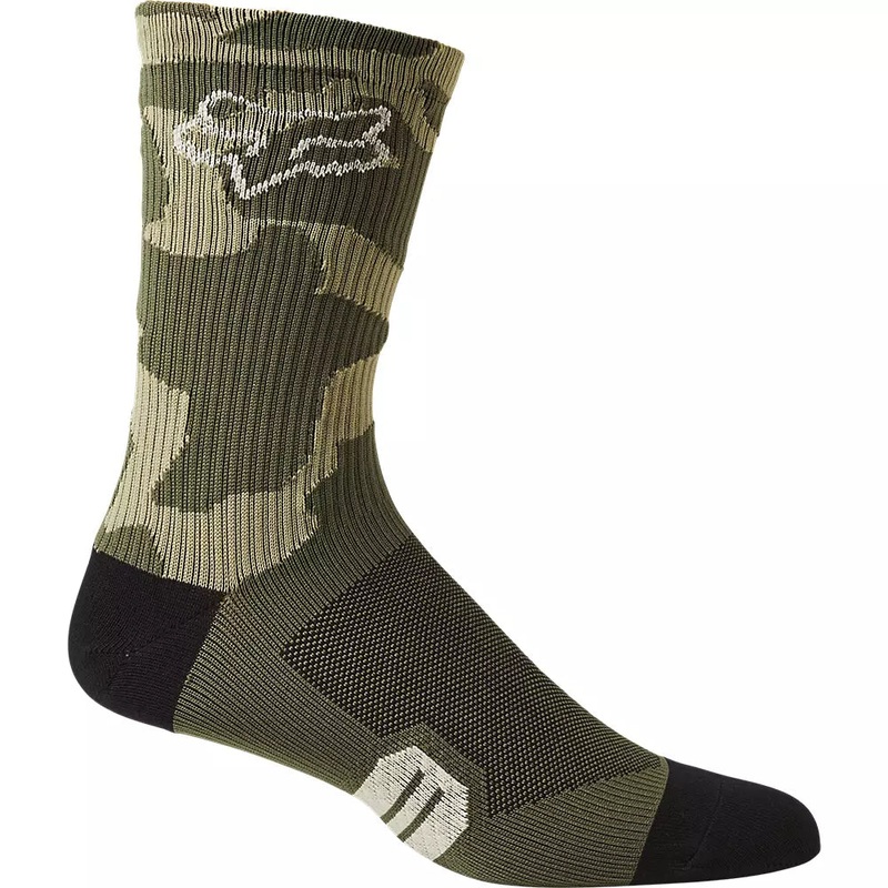 Fox Racing 6″ Ranger Sock – Green Camo Green Camo Small/Medium