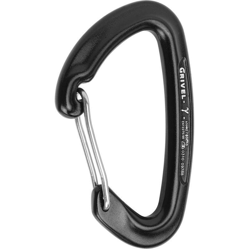 Grivel Gamma Wire Gate Anodized Single Carabiner – Lightweight and Durable Climbing Gear
