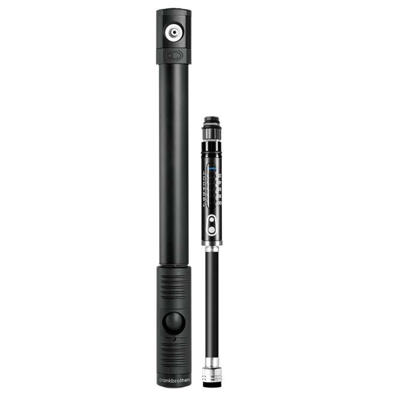Crank Brothers Klic HP Gauge Pump – Midnight Edition Black