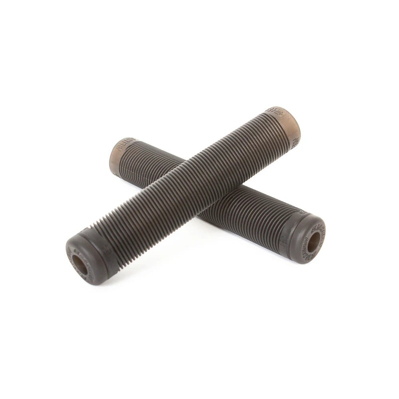 Eastern Riblet Flangeless BMX Grips – Translucent Black Translucent Black