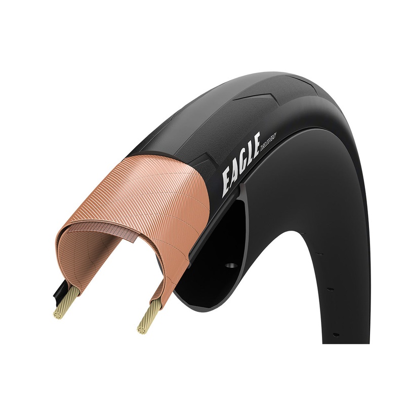 Goodyear Eagle 700c Folding Road Tire – Black Black 25c