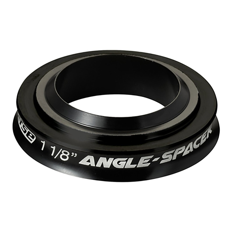Black Aluminum Tapered & 1-1/8″ Reverse Angle Spacers for Adjustable Head Angles, Enhanced Stability, and Versatile Fork Compatibility 1-1/8″ (30mm)