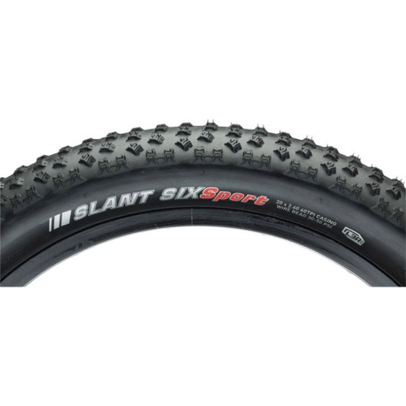 Kenda Slant 6 20″ Wire Tire Black 2.6″ L3R