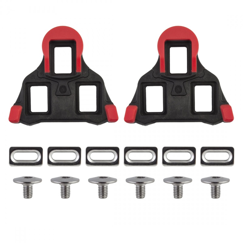 Premium Origin8 SPD-SL Cleats & Fixed Hardware  0 & 6 Float Compatible Shimano Pedal Cleat Technology 0 Fixed