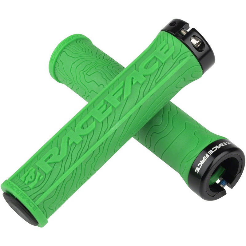 RaceFace Half Nelson Grips – Green Lock-On