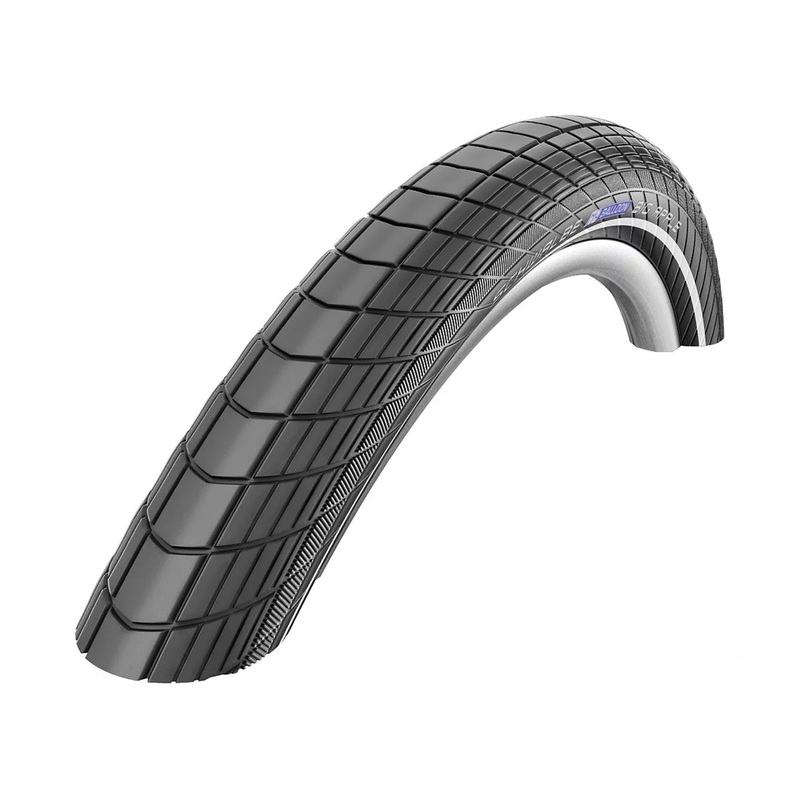 Schwalbe Big Apple Performance Line 26″ Wire Cruiser Tire – Reflective Black – Reflective 26″ x 2.0″
