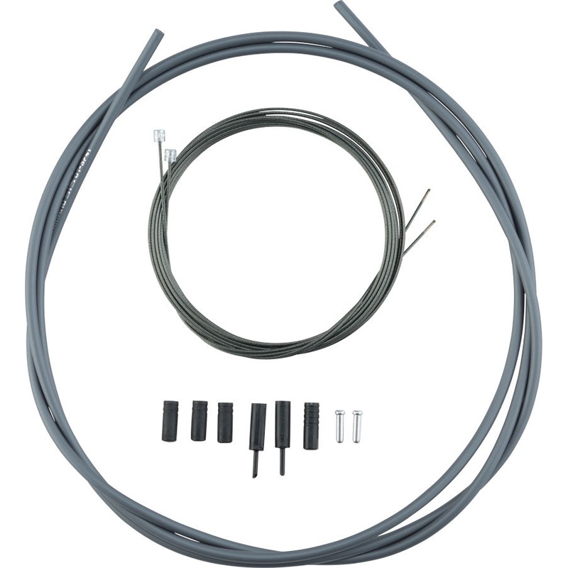 Shimano Road Optislick Derailleur Cable and Housing Set Gray
