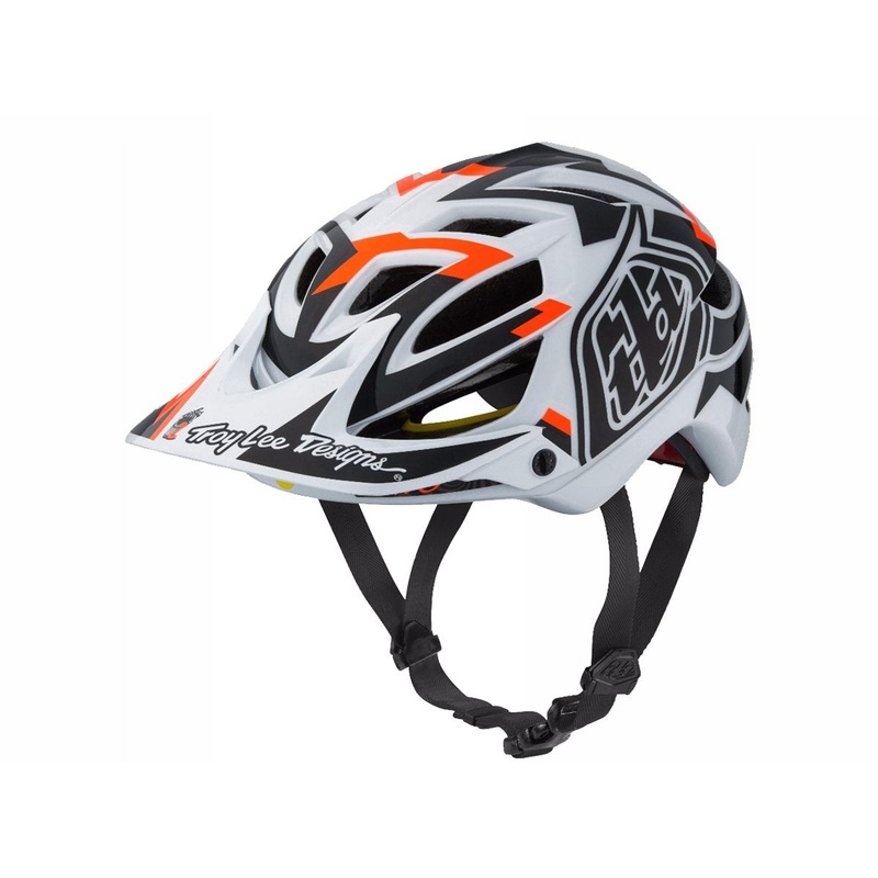 Troy Lee Designs A1 MIPS MTB Helmet – Vertigo – White White Medium/Large
