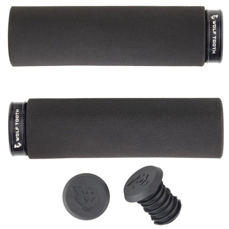 Wolf Tooth Components Lock-On Fat Paw Grip – Black-Black Black – Black