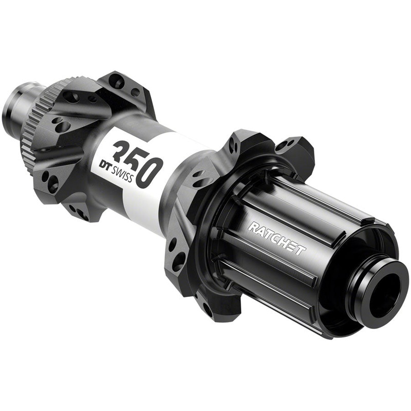 DT Swiss 350 Rear Hub – 12 x 148mm, Center-Lock, HG11 MTN, Black, 28H, Straight Pull, 36pt, Straight Pull