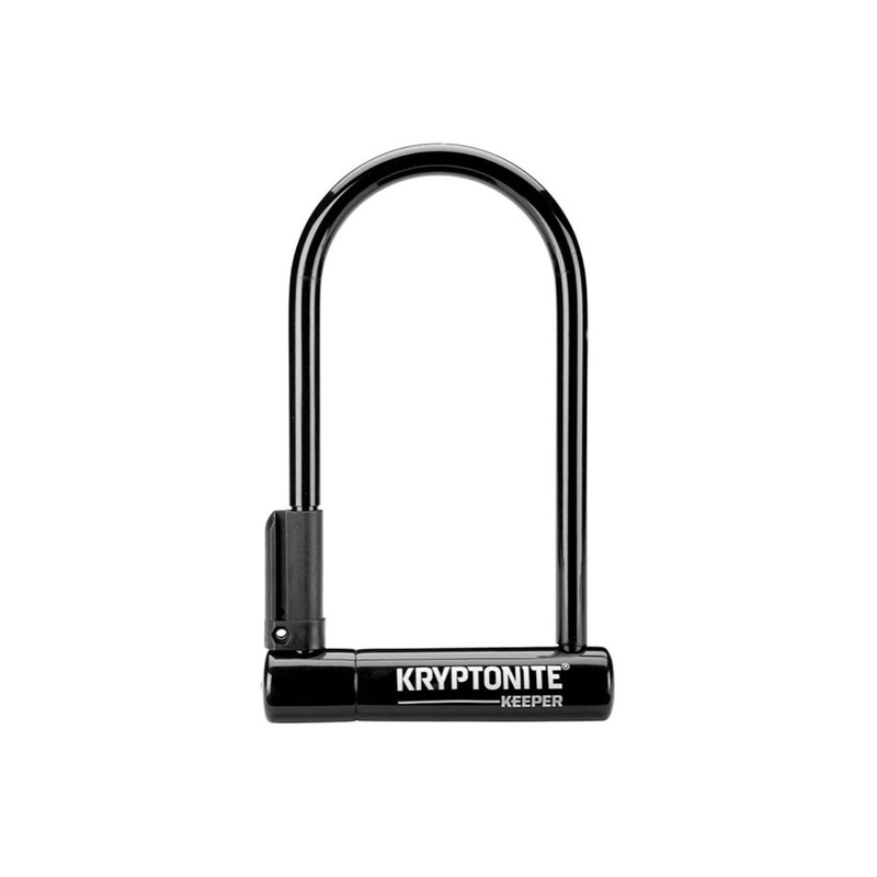 Kryptonite Keeper U-Lock – Keyed – Black Black 4 x 10″
