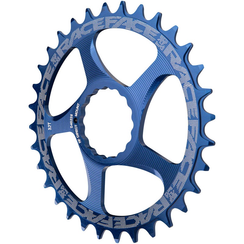 RaceFace Narrow Wide Chainring: Direct Mount CINCH, 32t, Blue