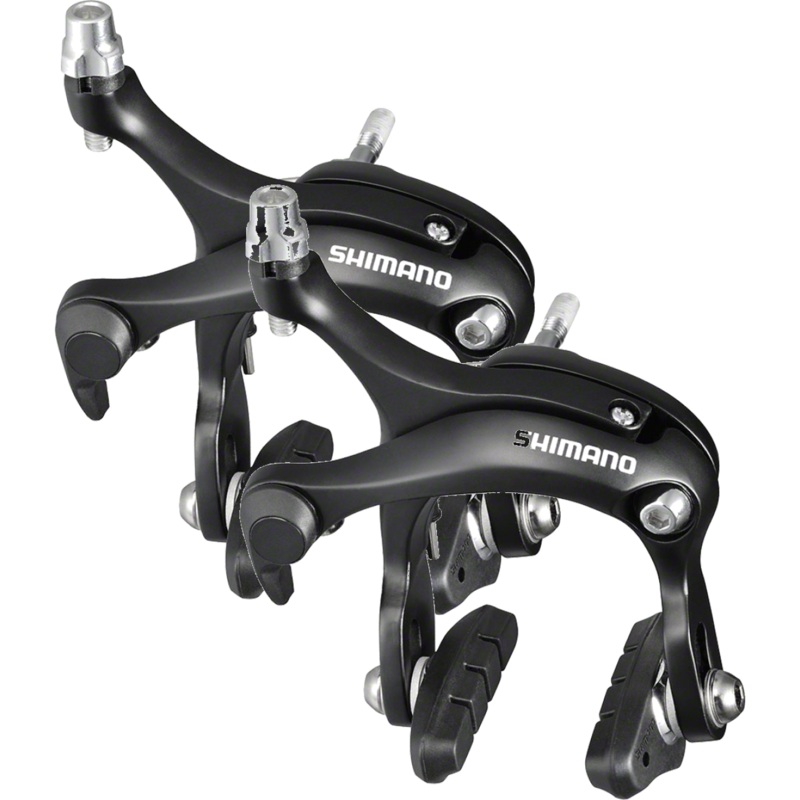Shimano BR-R451 Mid-Reach Road Brake Calipers Black, Lightweight, Compatible with Super SLR Levers