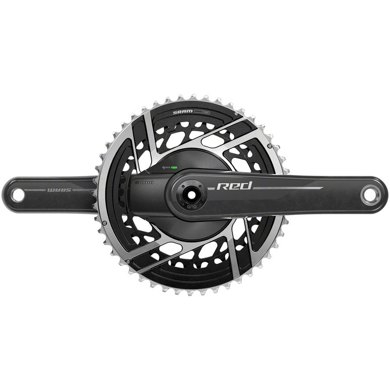 SRAM RED AXS Power Meter Crankset – 165mm, 2x 12-Speed, 50/37t, 8-Bolt Direct Mount, DUB Spindle Interface, Natural