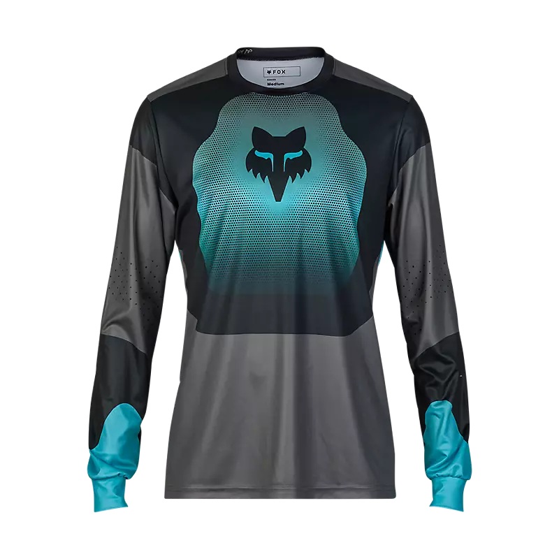 Fox Racing Ranger Long Sleeve MTB Jersey – Revise – Youth – Teal Teal Small