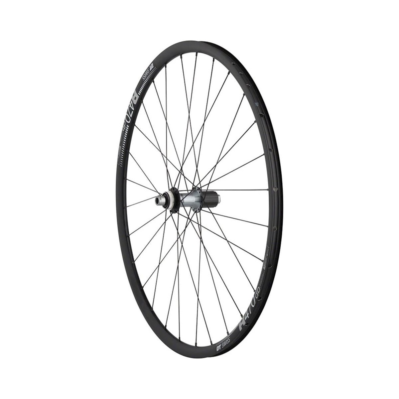 Quality Wheels DT R470db Ultegra 700c Road Wheel – Rear Black 12x142mm – HG11 – Center-Lock