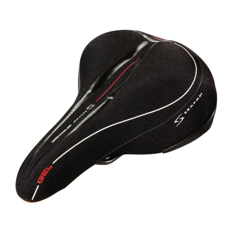Serfas Reactive Gel Saddle – Black Black