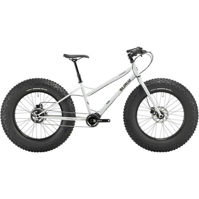 Surly Moonlander Fat Tire Bike – 24″, Steel, Lunar Dust Gray, X-Large
