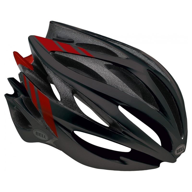 Bell Sweep Race Road Helmet – Black-Red Black – Red Small
