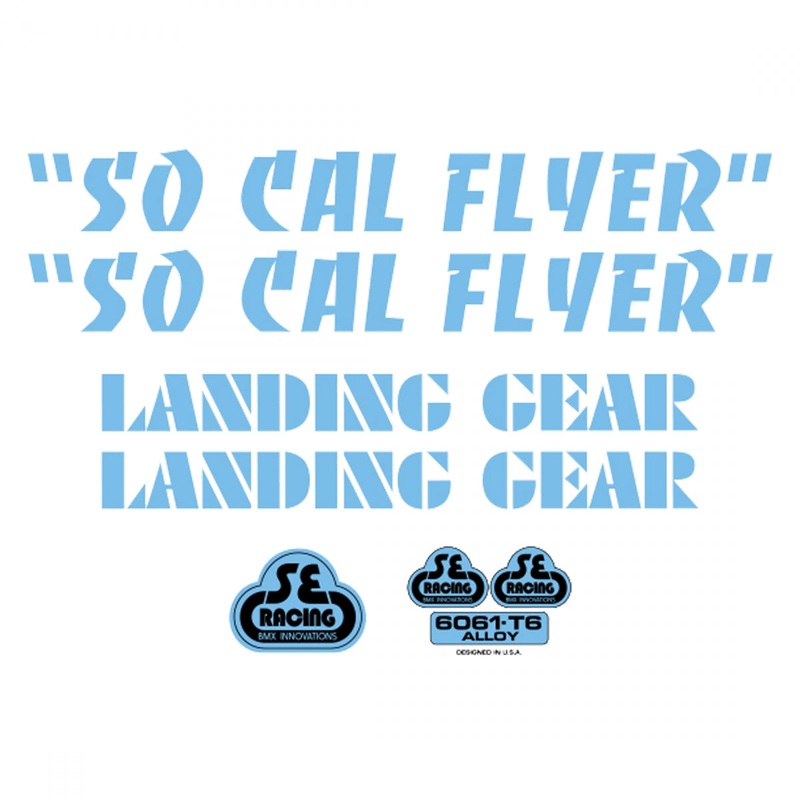 Se Bikes Socal Flyer Decal Set SoCal Flyer Blue