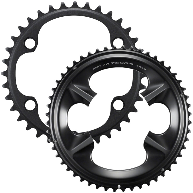 Shimano Ultegra R8100 12-Speed Chainrings Bundle 36t & 52t Aluminum Asymmetric 110 BCD for Road Cycling