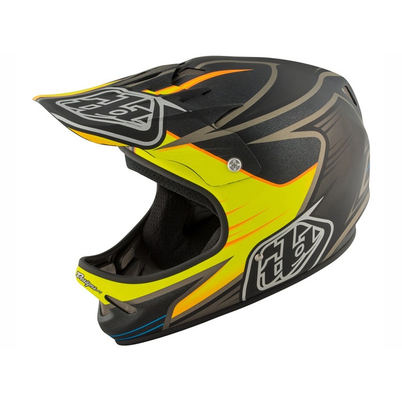 Troy Lee Designs D2 Pulse Full Face Helmet – Black Black X-Small/Small