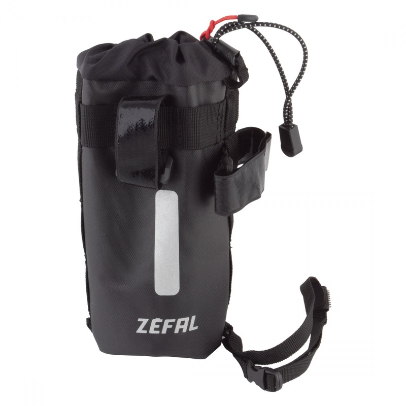 Zefal Z Adventure Pouch Bag Drink Holder/Stash Bag 67 c.i. Black Velcro Straps