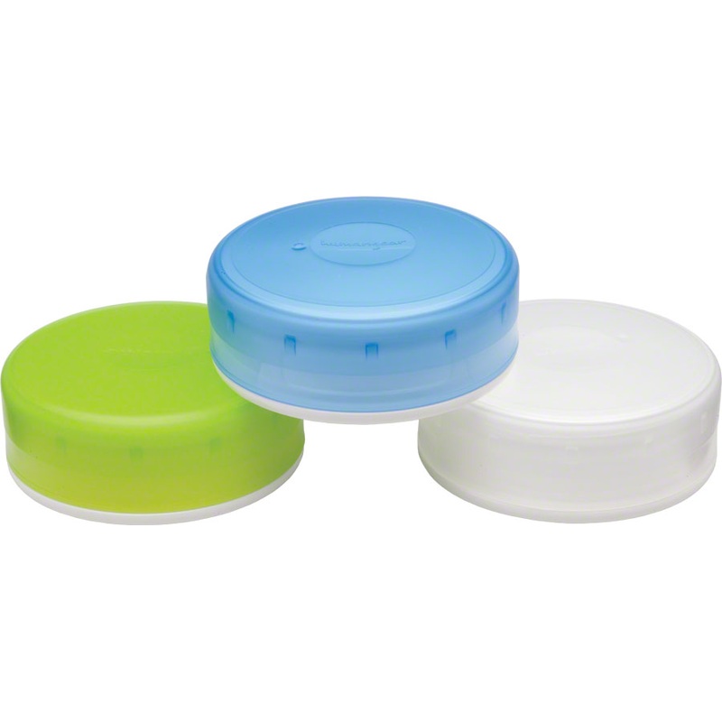 Humangear GoTubb Medium 3-Pack Containers: 3oz, Clear/Green/Blue