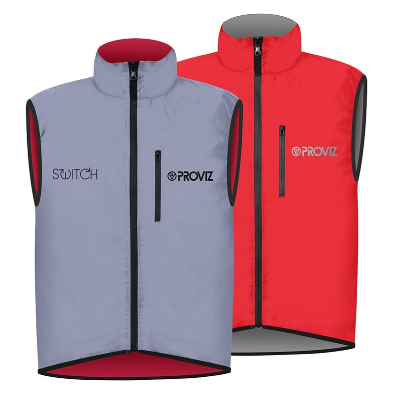 Proviz Switch Gilet Vest Red/Reflective Grey SM Men`s