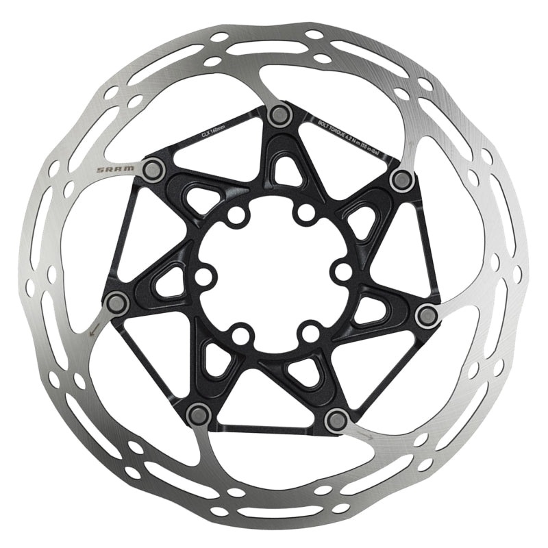 SRAM CenterLine X 2pc 6-Bolt Rotor Rounded Ti 140mm