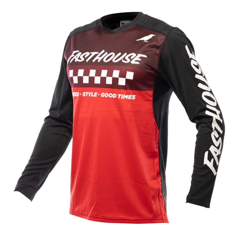 Fasthouse Elrod Jersey – Black-Red Black – Red Small