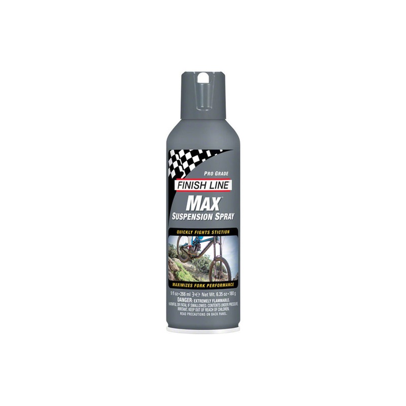 Finish Line Max Suspension Spray Lubricant Gray 12oz Aerosol
