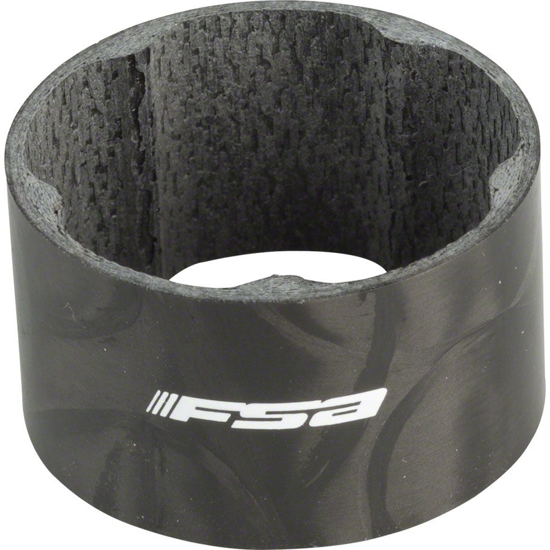 FSA Carbon SL Headset Spacers 1-1/8″ x 20mm Lightweight UD Carbon Cycling Accessories for Stem Height Adjustment 20mm