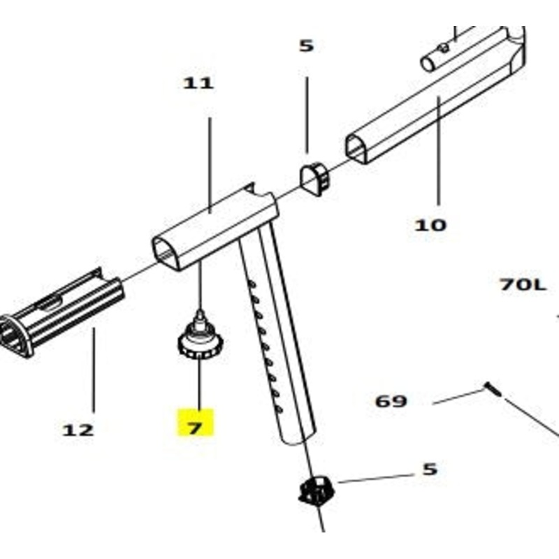 Sunlite F7 Trainer Replacement Parts Adjustment Knob