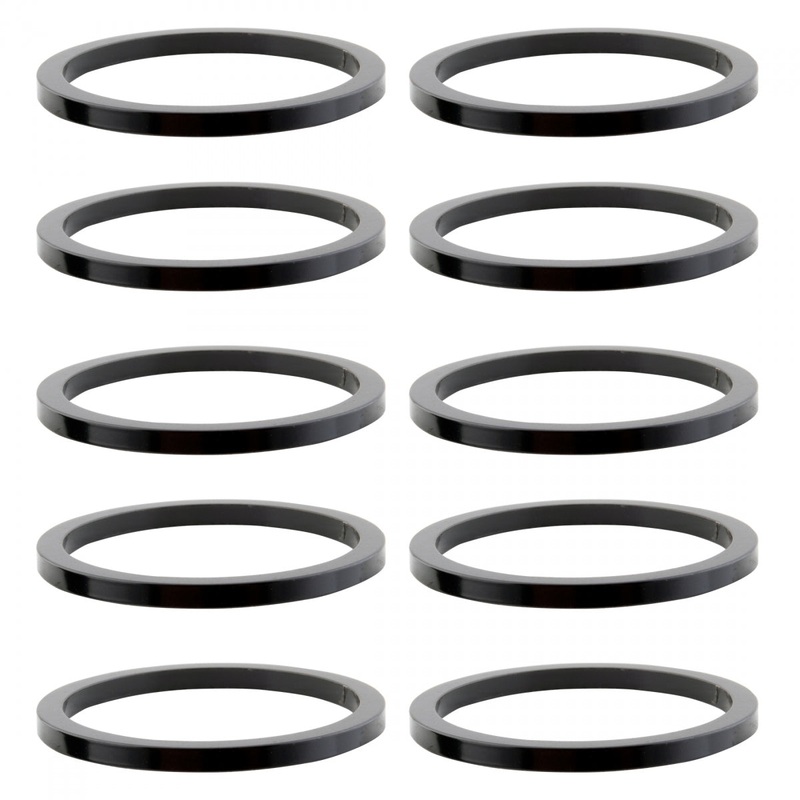 Origin8 Alloy Headset Spacers 1in x 2mm Spacer Black