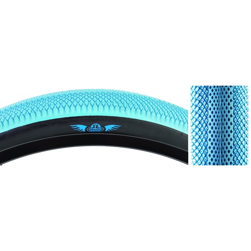 SE Bikes Speedster 27.5 x 3.0 Clincher Wire TPI LBu/Black Reflective BMX Bike 4763