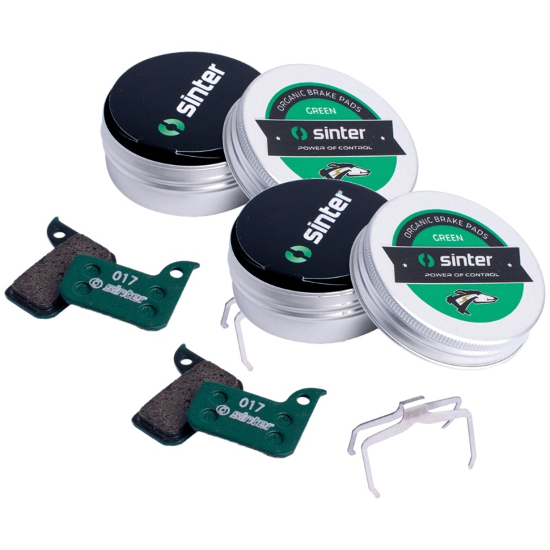 Sinter Green s2032 Organic Disc Brake Pads Pair – High-Performance SRAM & Road MTB Components