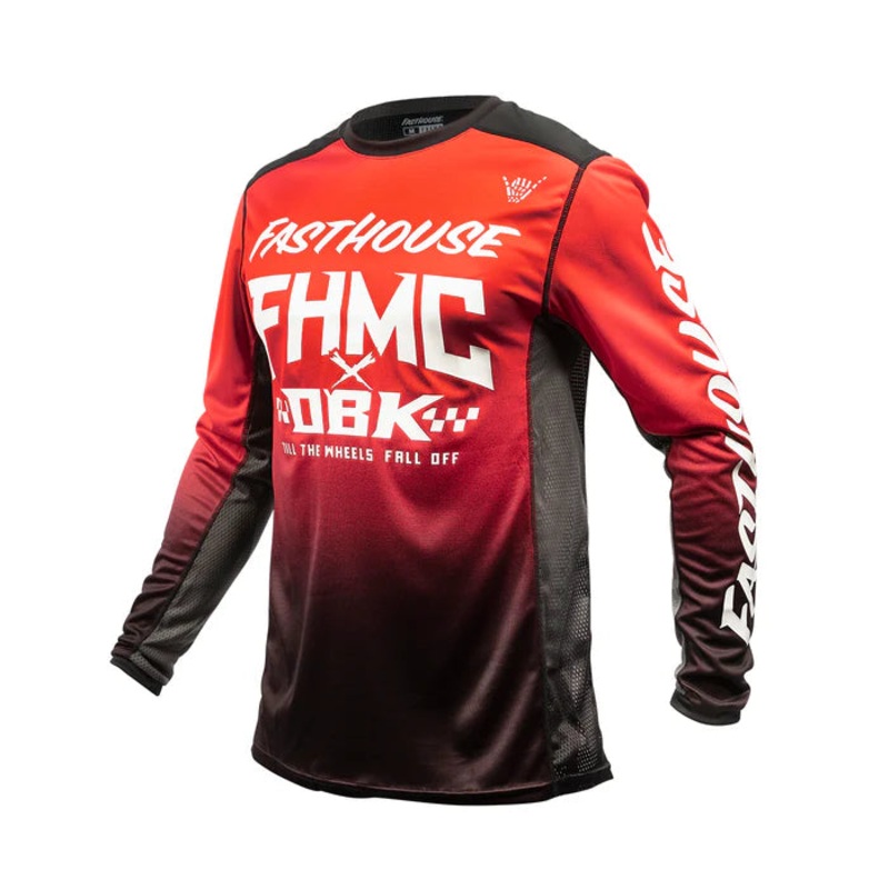 Fasthouse Grindhouse Twitch Jersey – Youth – Red-Black Red – Black X-Small