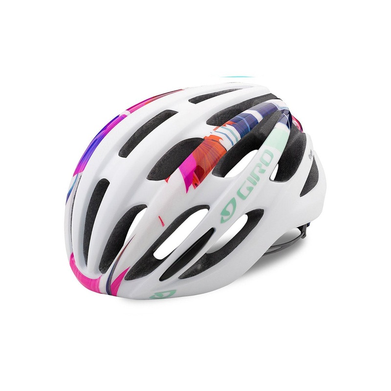Giro Saga Road Helmet – Womens – Matt White-Floral – 2018 Matt White – Floral Small