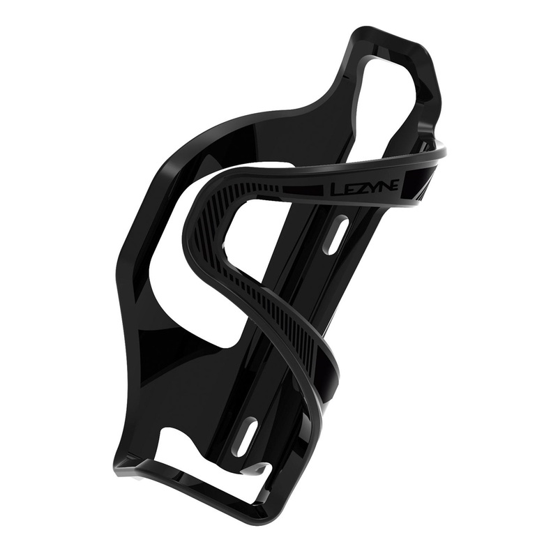 Lezyne Flow SL Enhanced Water Bottle Cage – Left Side – Black Black