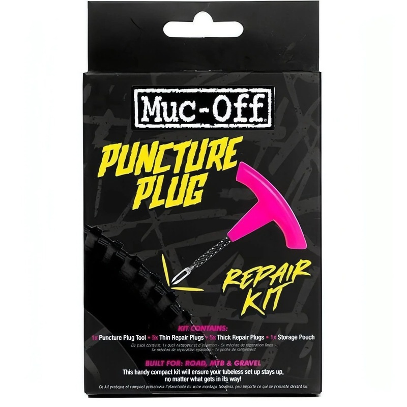 Muc-Off Puncture Plug Tubeless Repair Kit Black – Purple