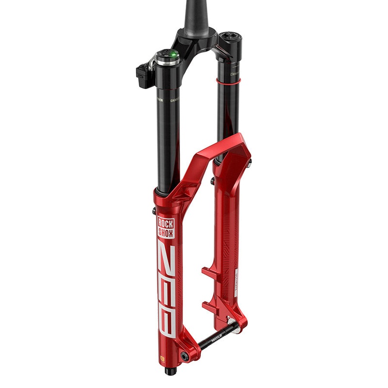RockShox ZEB Ultimate Flight Attendant Charger 3.1 Suspension Fork – 29″ 170 mm 15 x 110 mm 44 mm Offset Electric Red A3